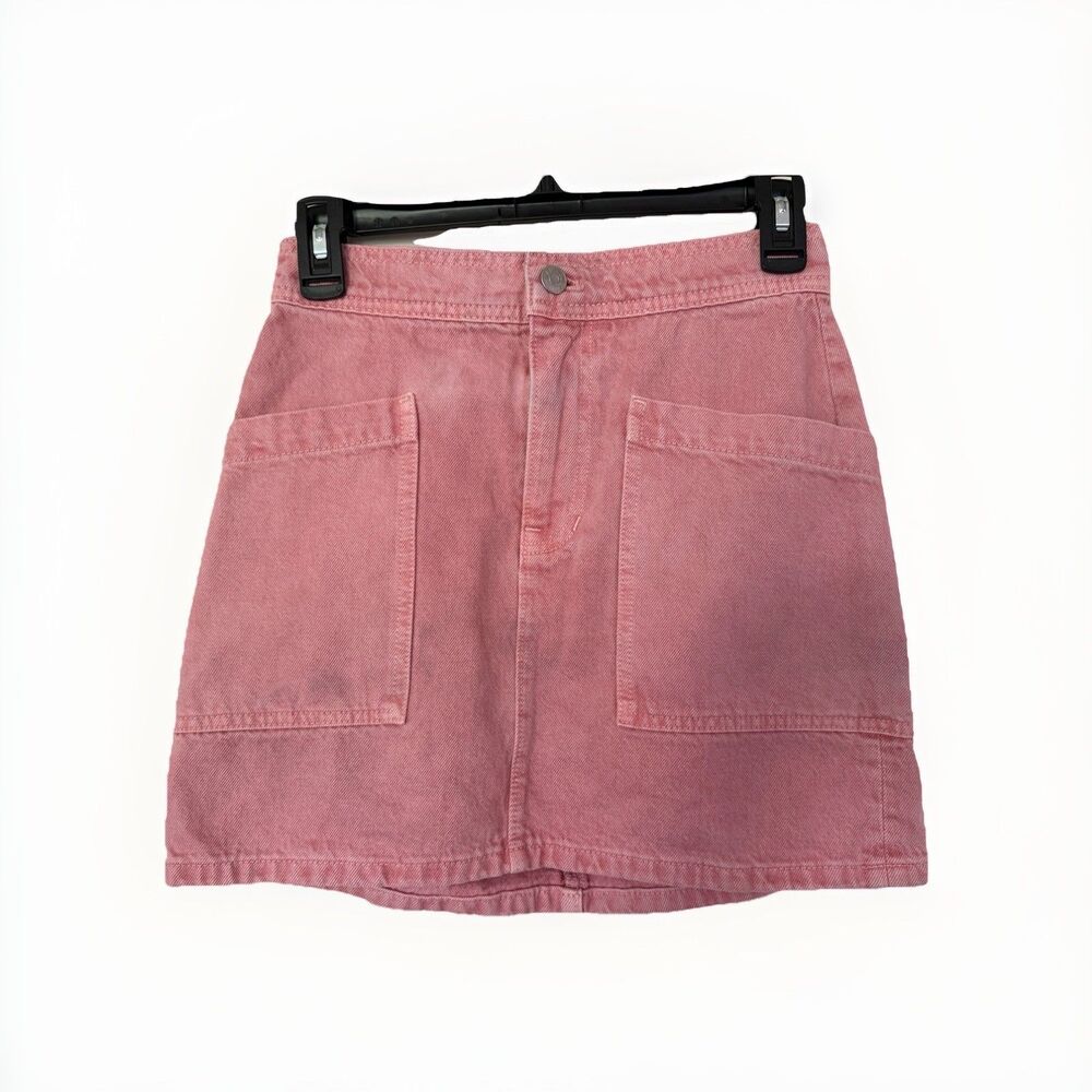 Madewell Pink Salmon Denim Women Skirt Size 24